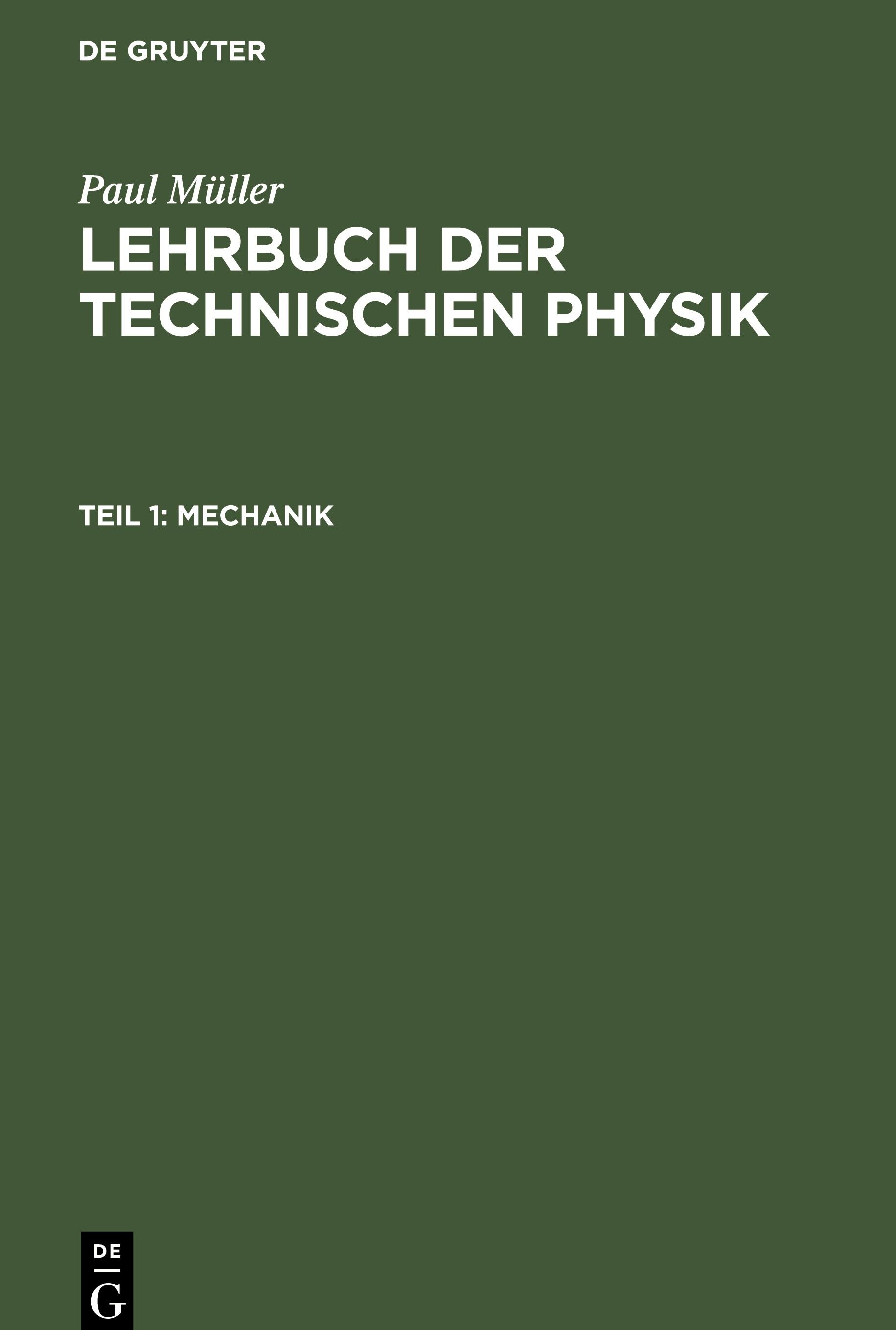 Vorderes Coverbild Mechanik
