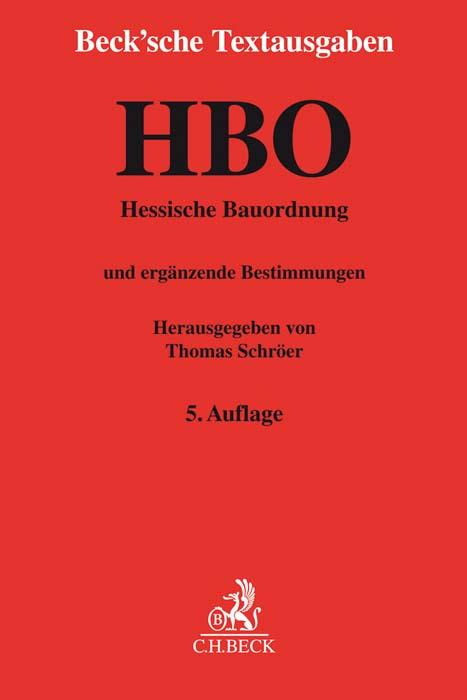 Vorderes Coverbild Hessische Bauordnung