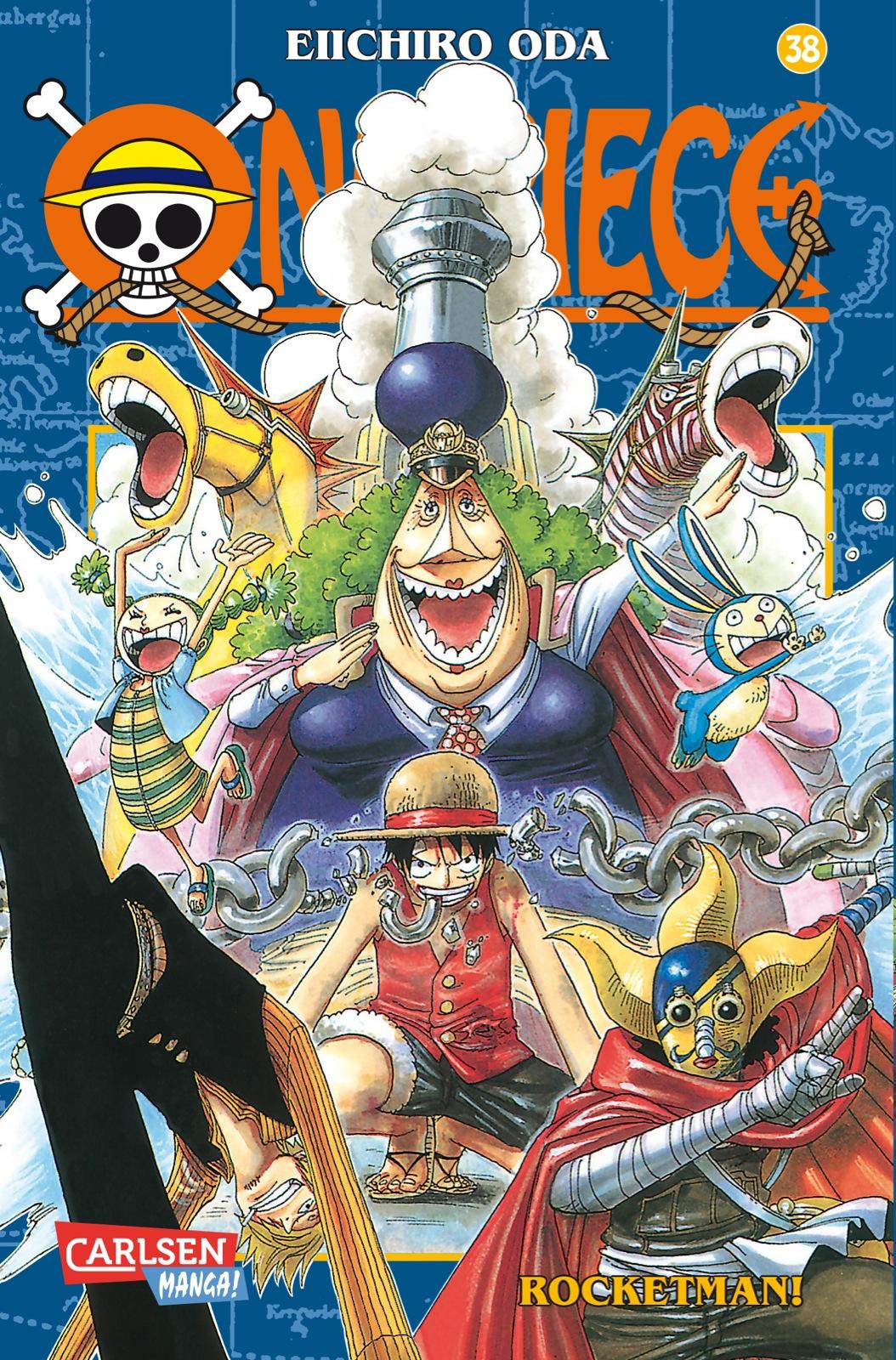 Vorderes Coverbild One Piece 38. Rocketman!