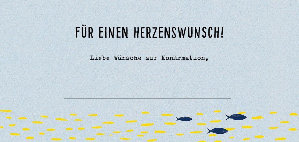 Beispielinhalt (Bild) Kuvert für einen Geld- oder Gutschein - Alles Gute zur Konfirmation