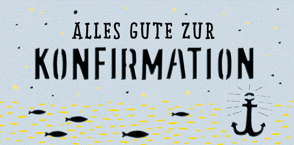 Vorderes Coverbild Kuvert für einen Geld- oder Gutschein - Alles Gute zur Konfirmation