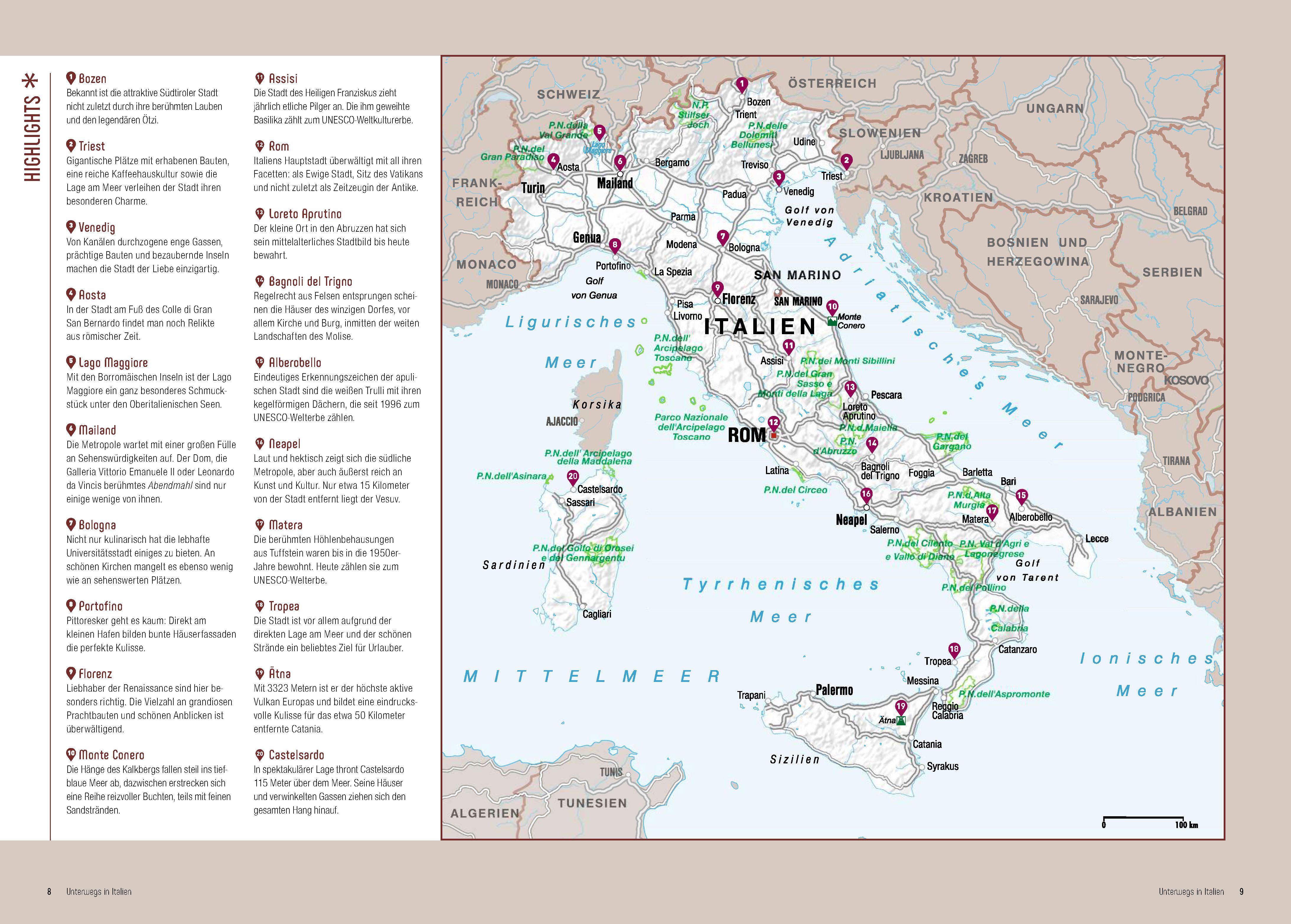 Beispielinhalt (Bild) KUNTH Unterwegs in Italien