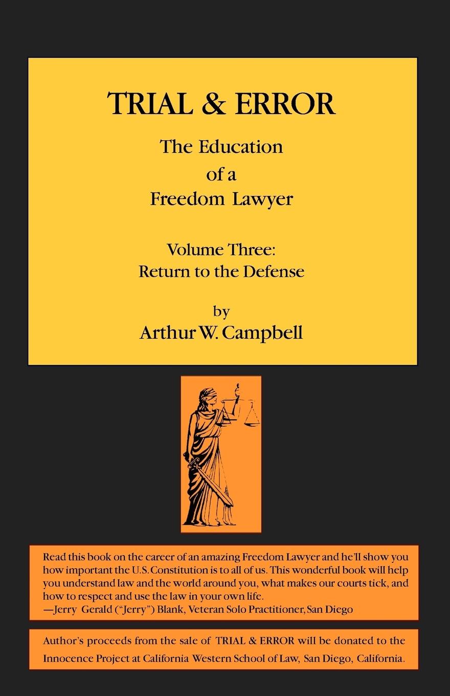 Vorderes Coverbild TRIAL & ERROR  The Education of a Freedom Lawyer Volume Three