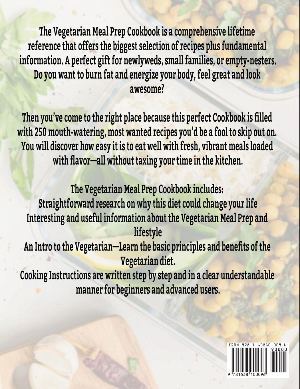 Rückseitencover The Vegetarian Meal Prep Cookbook