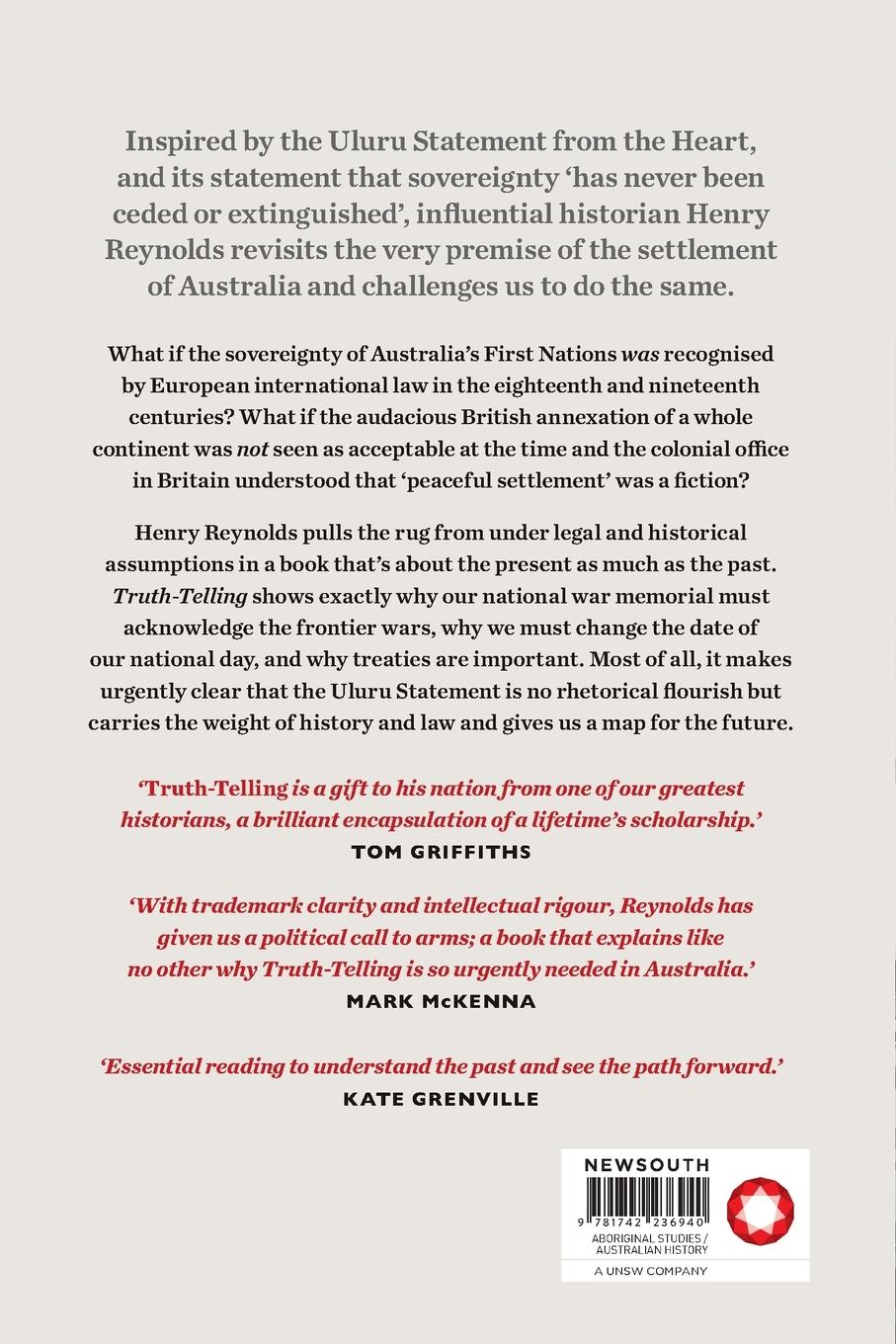 Rückseitencover Truth-Telling