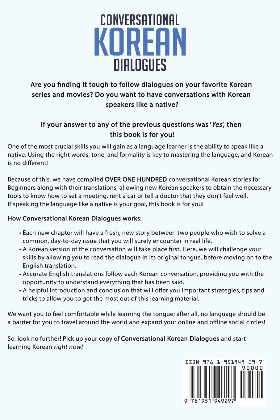 Rückseitencover Conversational Korean Dialogues