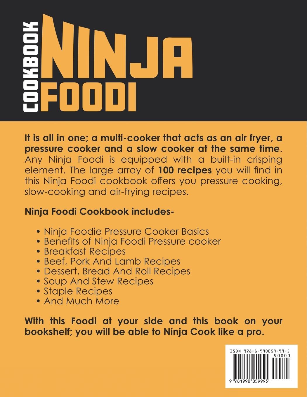 Rückseitencover Ninja Foodi Cookbook
