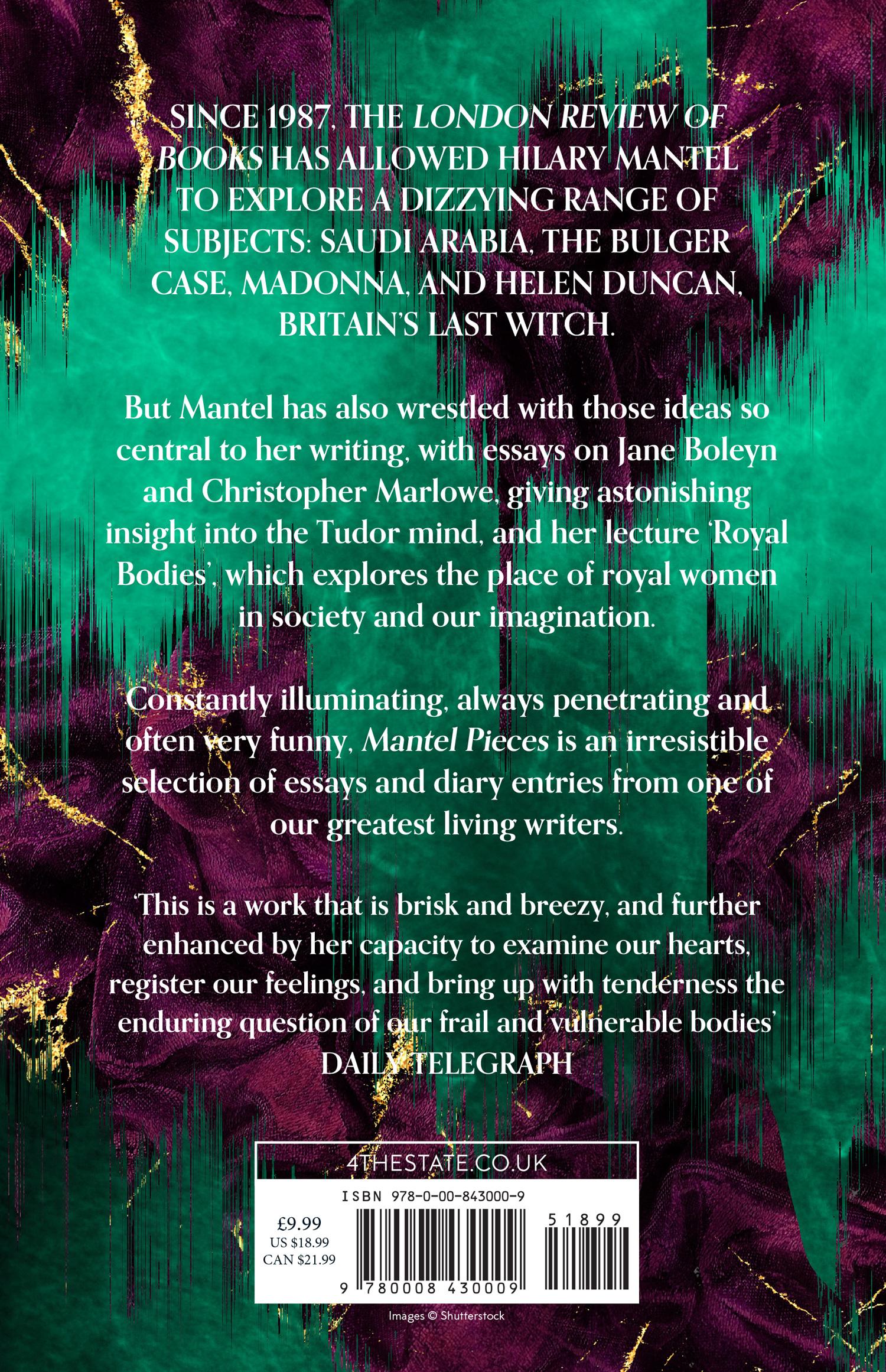 Rückseitencover Mantel Pieces