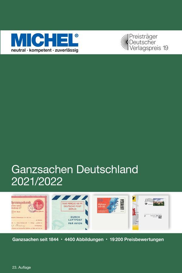 Vorderes Coverbild MICHEL Ganzsachen Deutschland 2021/2022