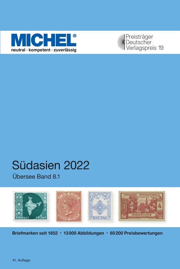 Vorderes Coverbild MICHEL Südasien 2021/2022