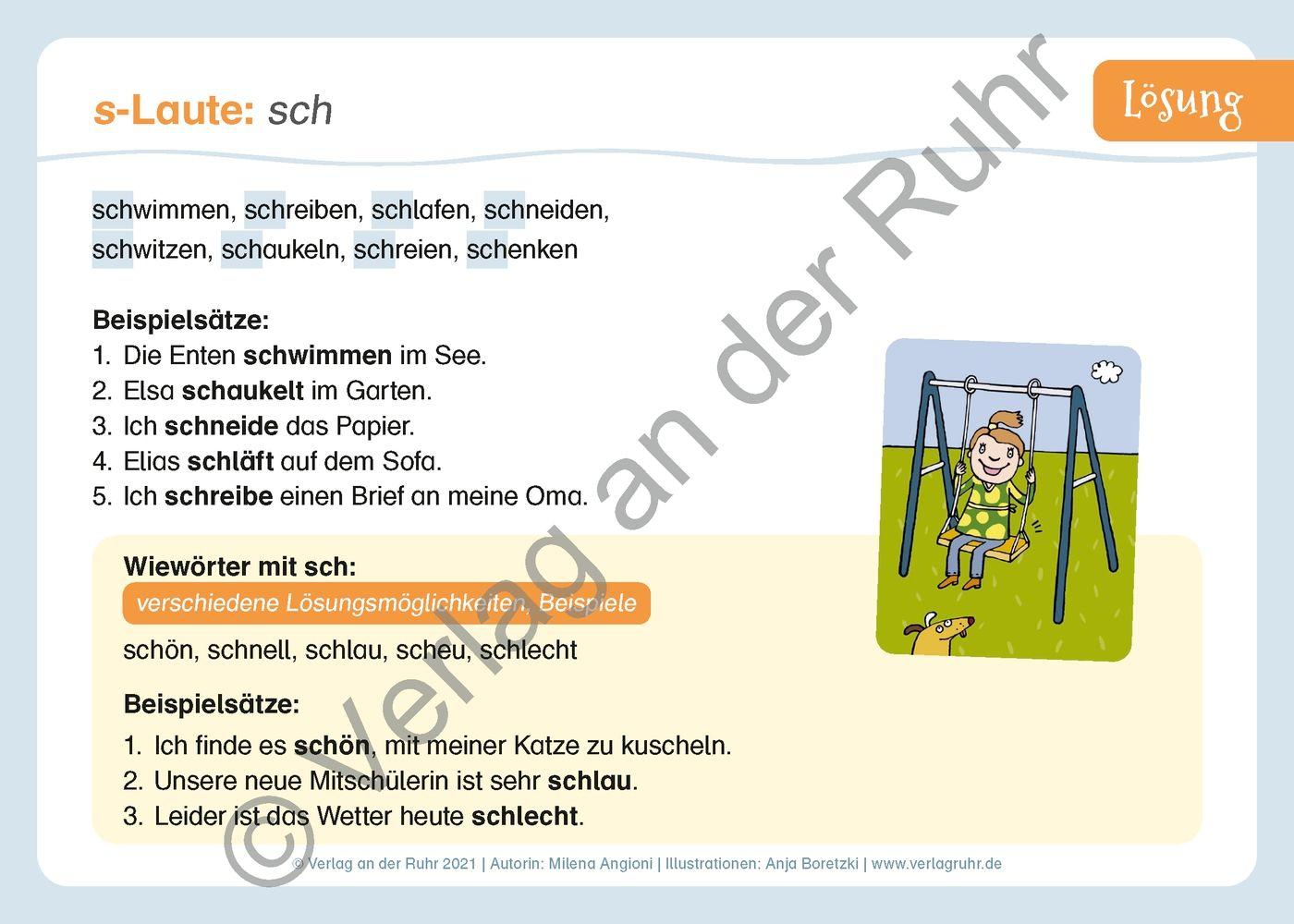 Beispielinhalt (Bild) Die Rechtschreib-Übungskartei - Klasse 3/4