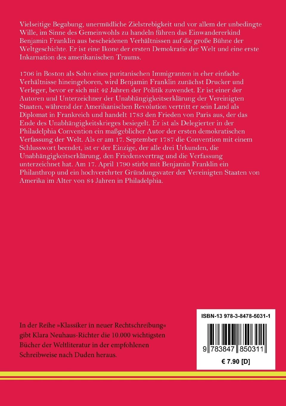 Rückseitencover Autobiografie