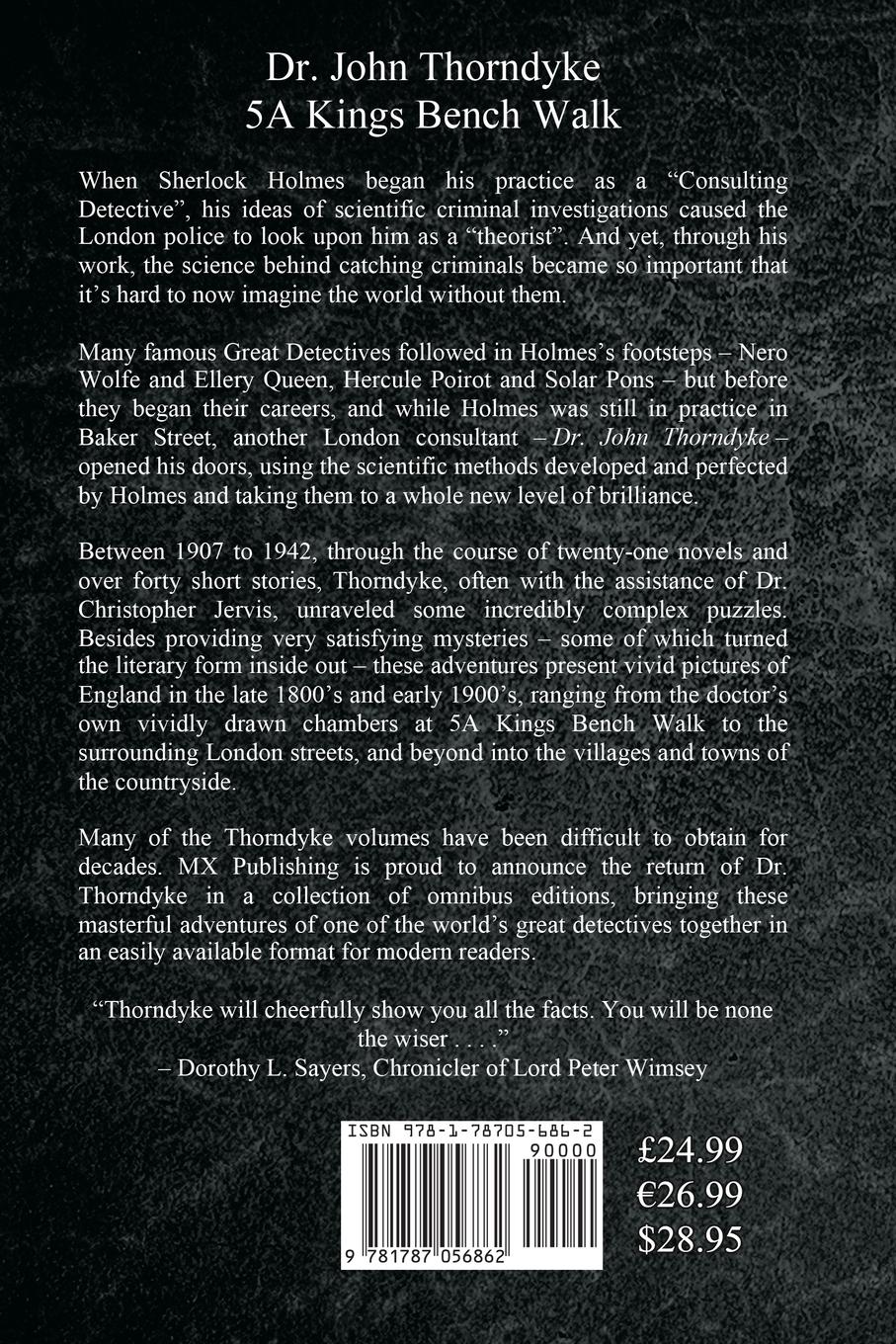 Rückseitencover The Complete Dr. Thorndyke - Volume VIII