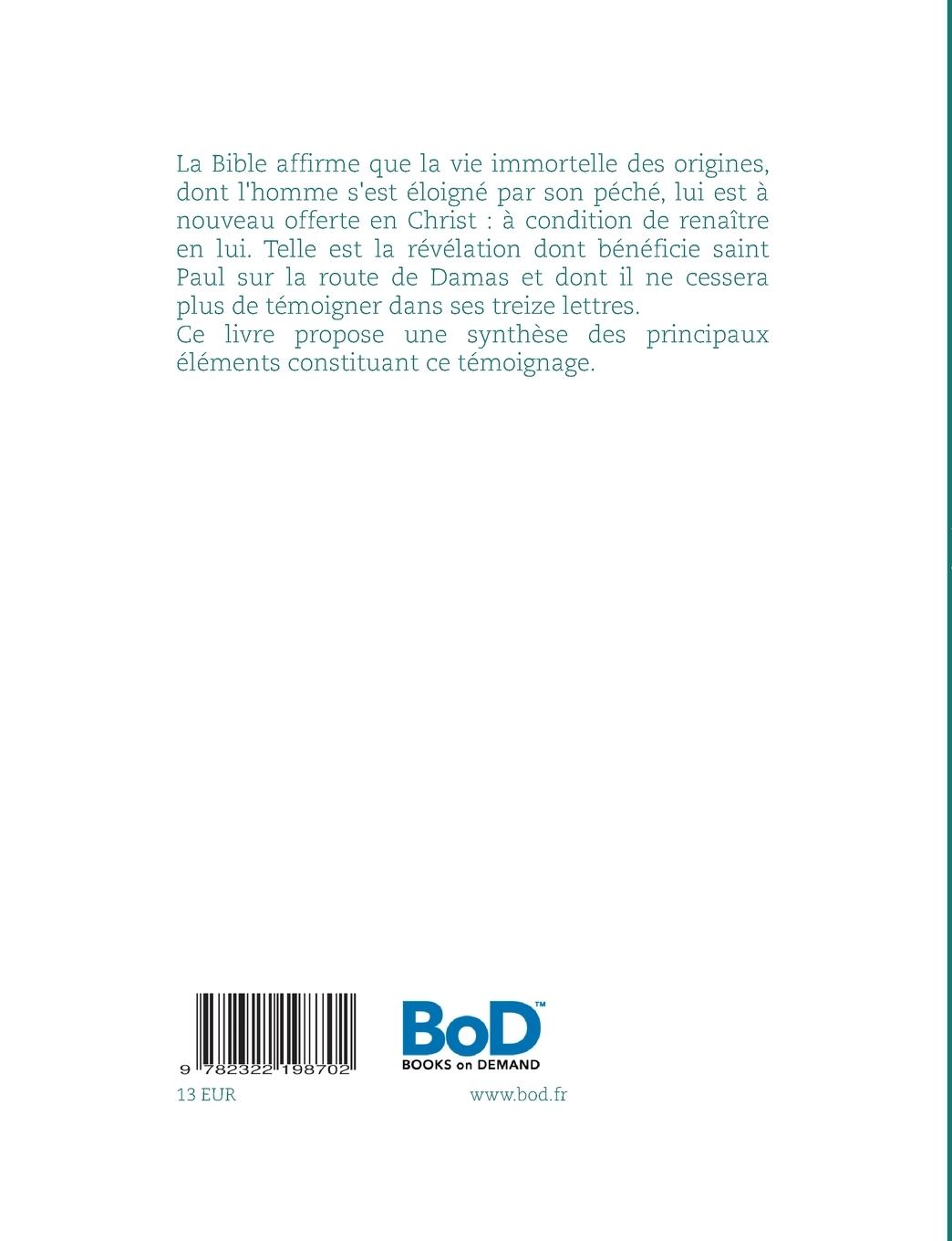 Rückseitencover En Christ, renaître à la vie