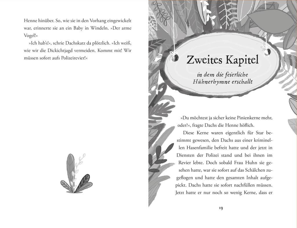 Beispielinhalt (Bild) Dachs im Dickicht - Das letzte Huhn