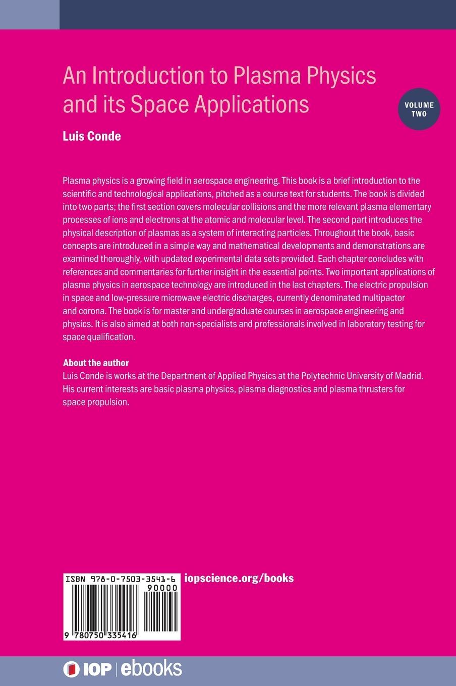 Rückseitencover An Introduction to Plasma Physics and its Space Applications, Volume 2