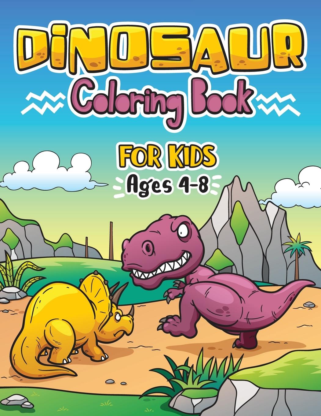 Vorderes Coverbild Dinosaur Coloring Book for Kids ages 4-8