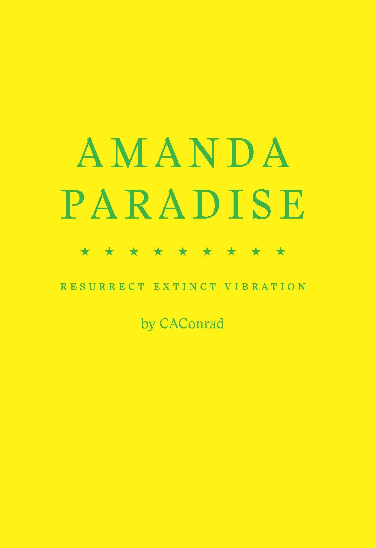 Vorderes Coverbild Amanda Paradise
