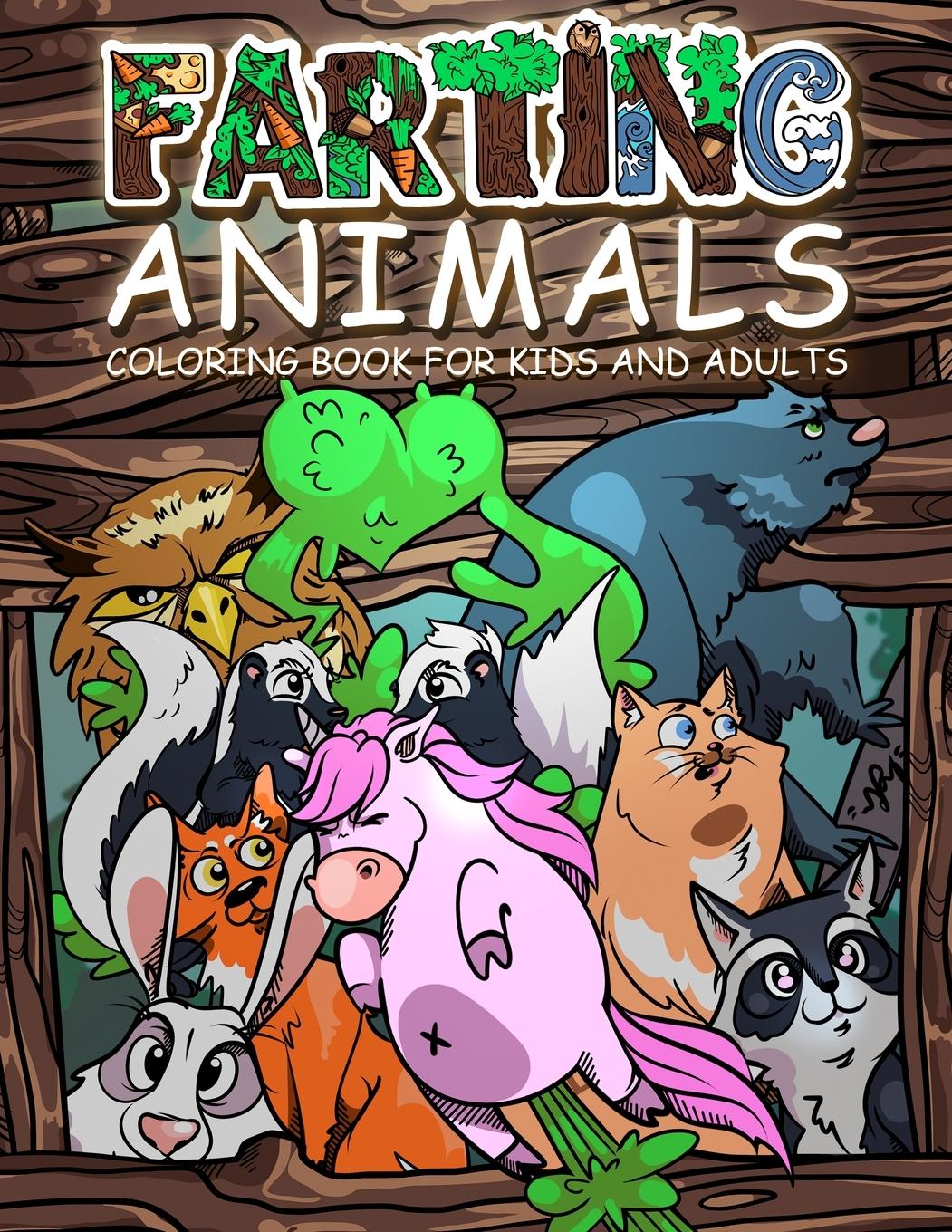 Vorderes Coverbild FARTING ANIMALS Coloring Book
