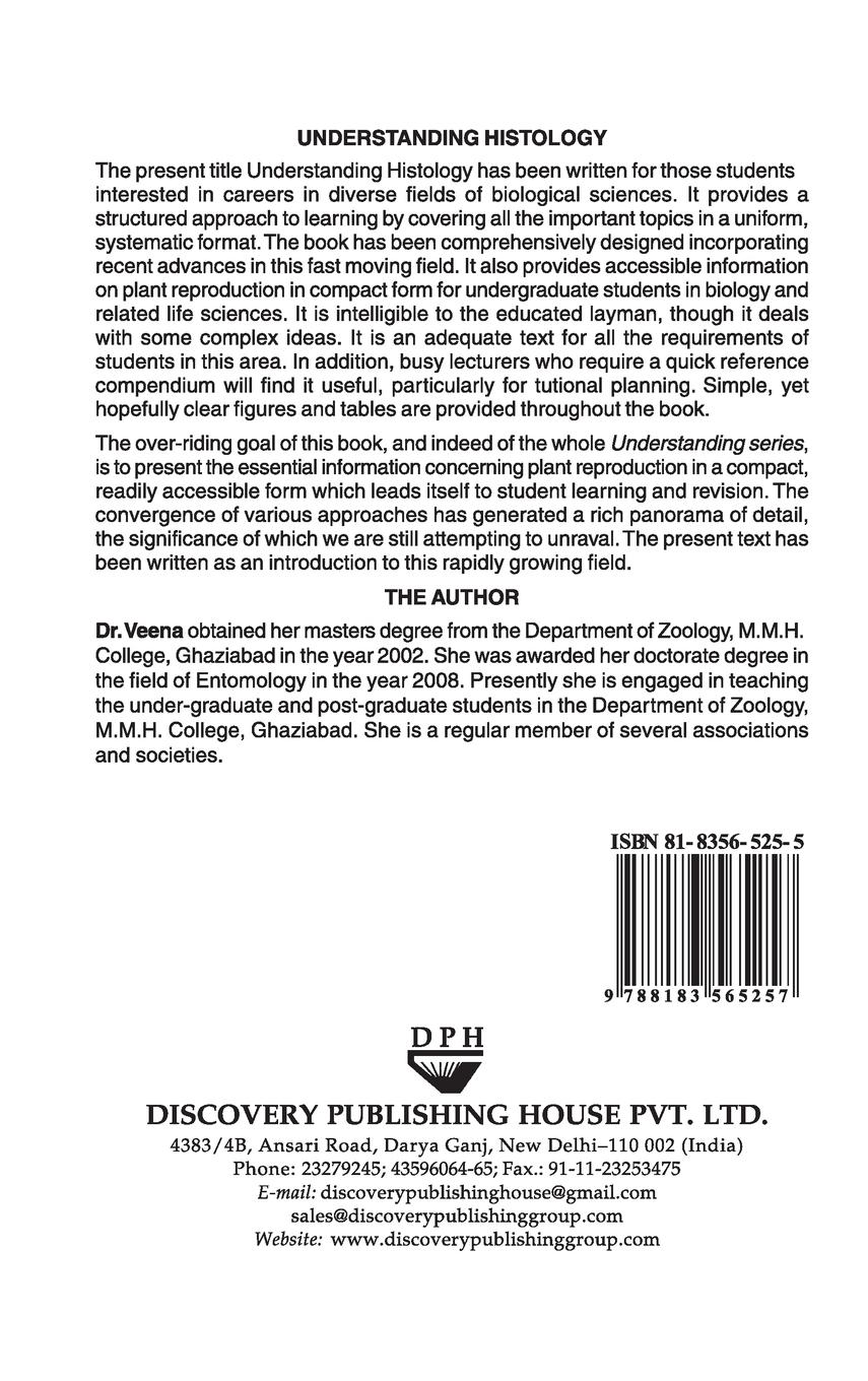 Rückseitencover UNDERSTANDING  HISTOLOGY