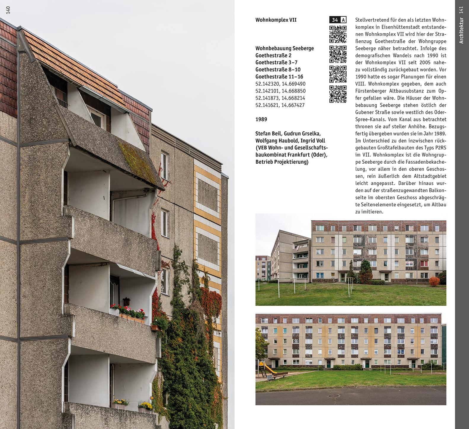 Beispielinhalt (Bild) Architekturführer Eisenhüttenstadt