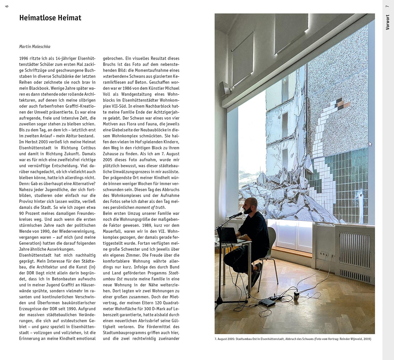 Beispielinhalt (Bild) Architekturführer Eisenhüttenstadt