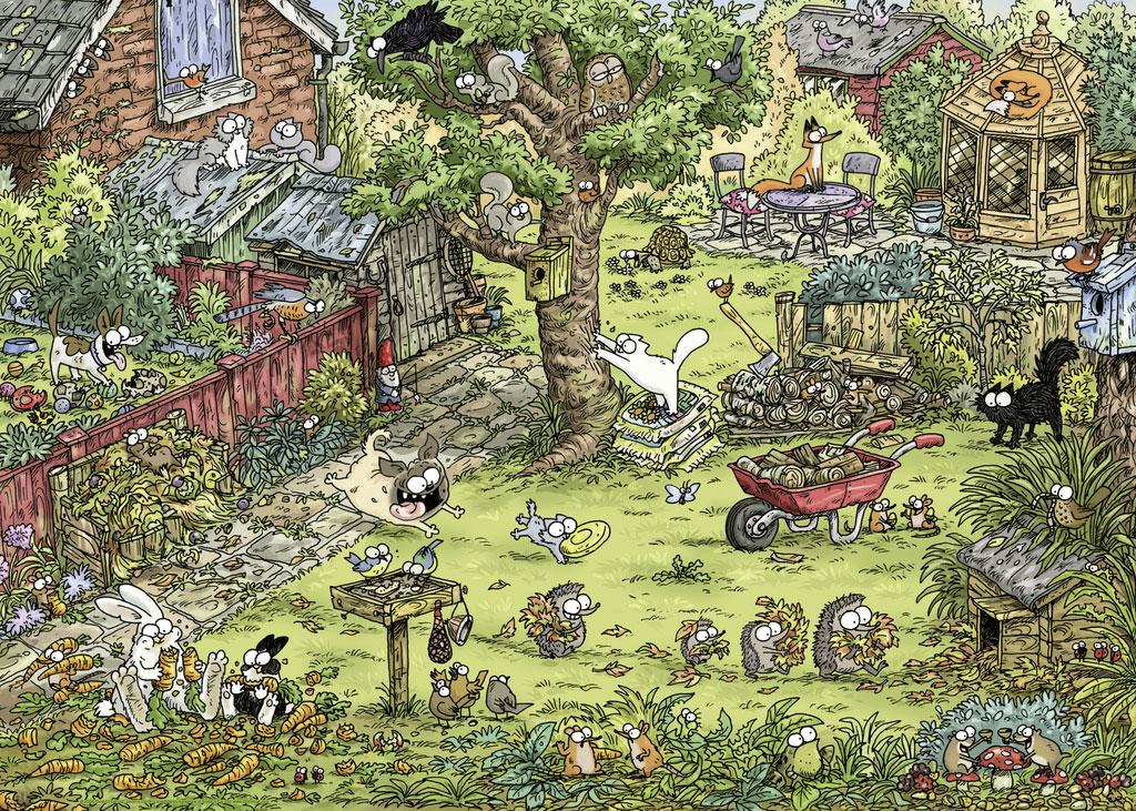 Beispielinhalt (Bild) Garden Adventures Puzzle 1000 Teile
