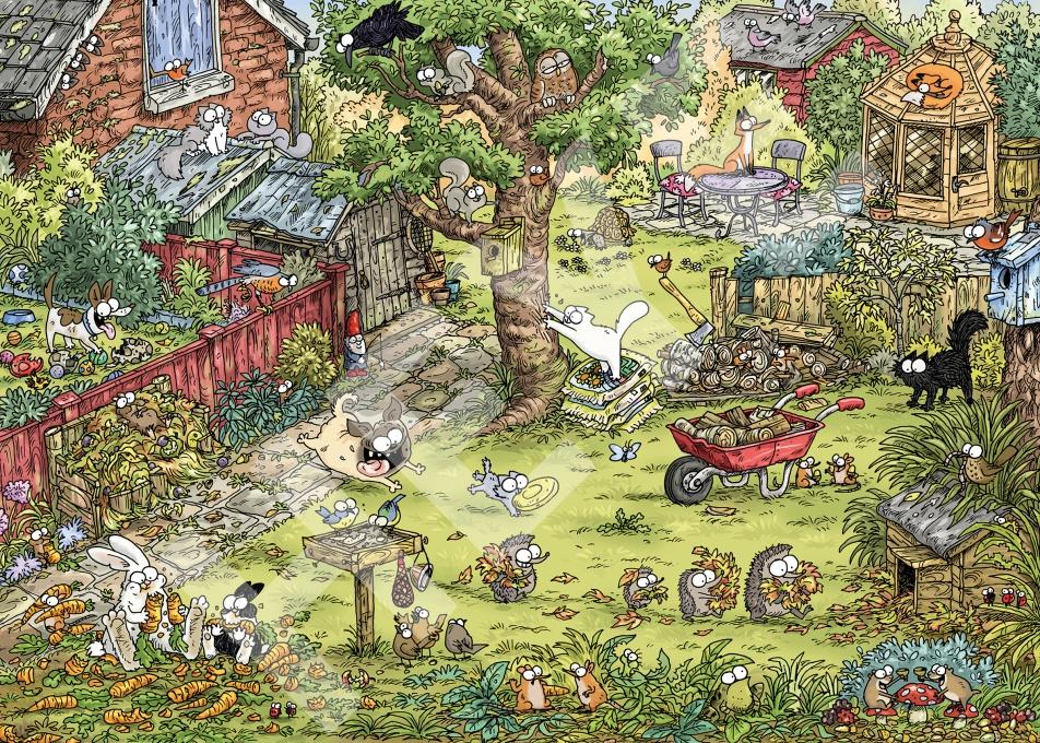 Beispielinhalt (Bild) Garden Adventures Puzzle 1000 Teile