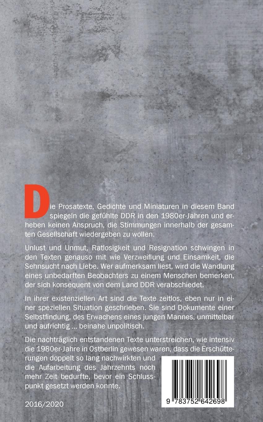 Rückseitencover Endzeit DDR