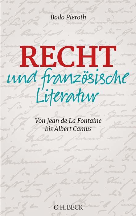 Vorderes Coverbild Recht und französische Literatur