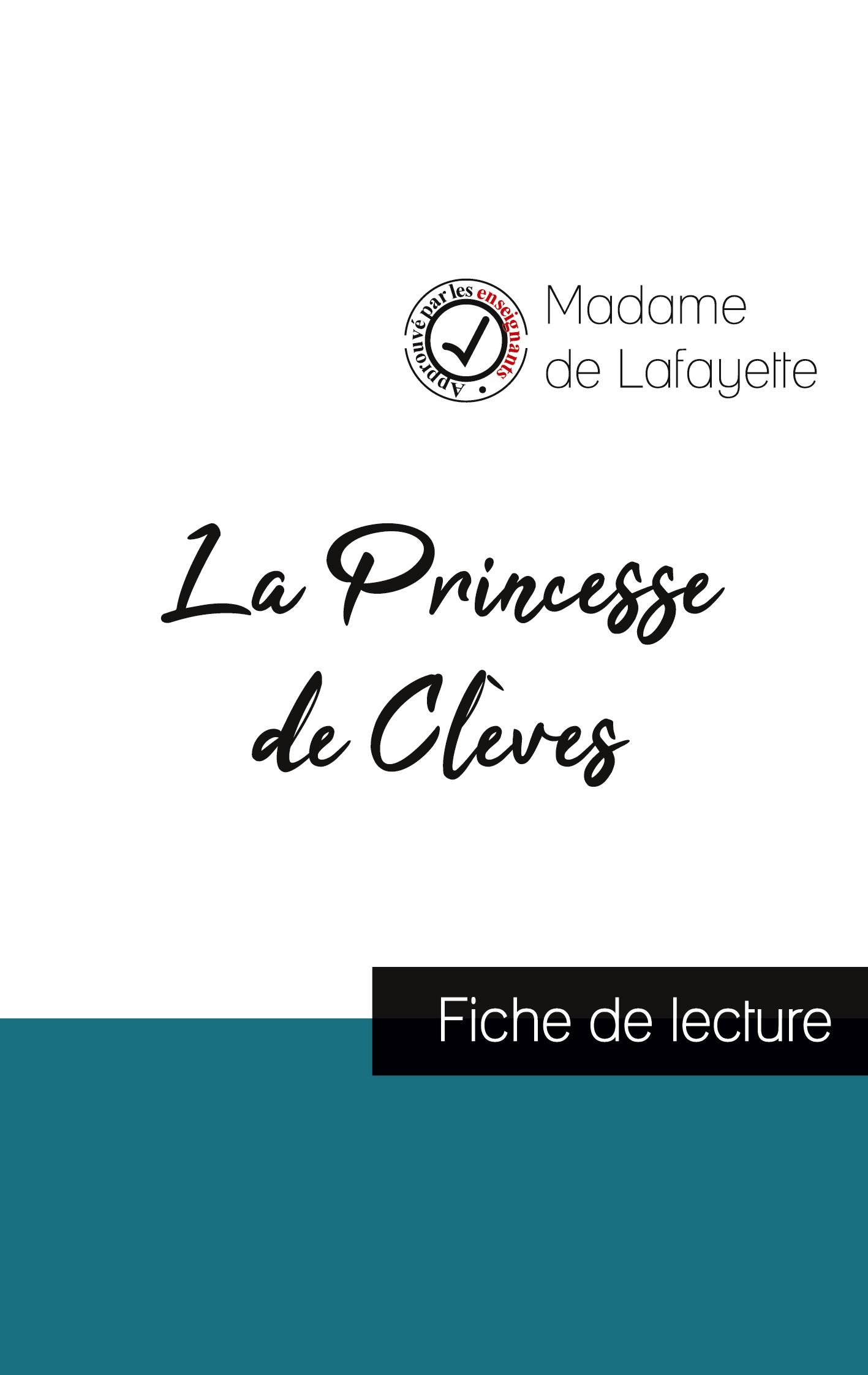 Vorderes Coverbild La Princesse de Clèves de Madame de La Fayette (fiche de lecture et analyse complète de l'oeuvre)