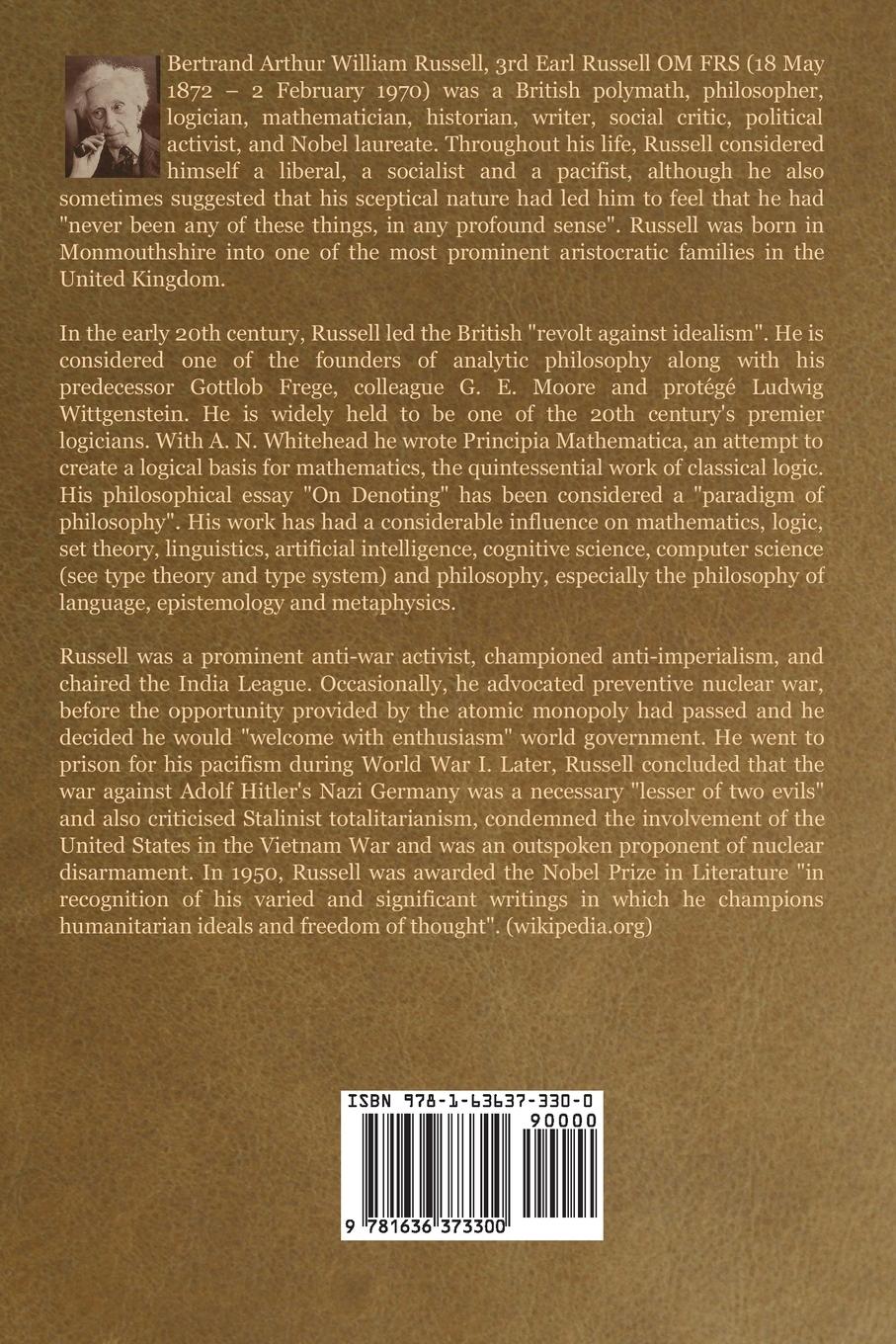 Rückseitencover The Analysis of Mind