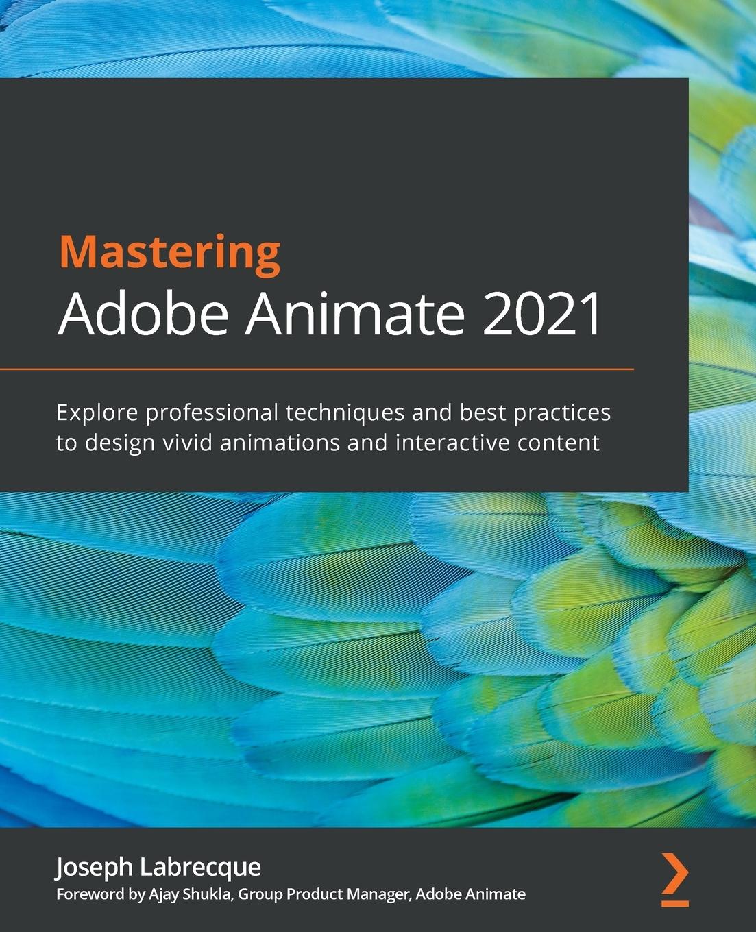 Vorderes Coverbild Mastering Adobe Animate 2021