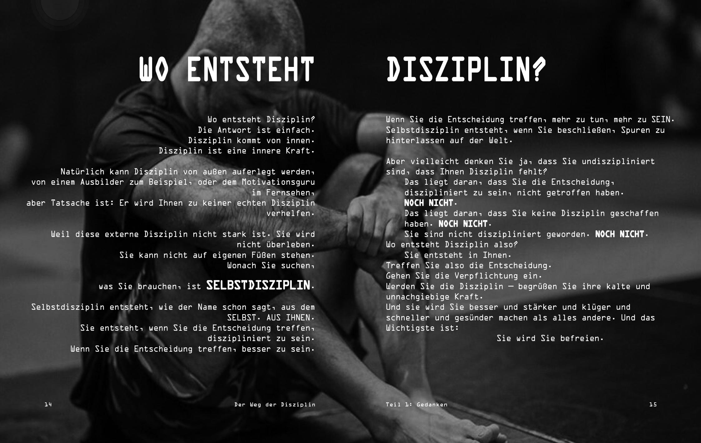 Beispielinhalt (Bild) Der Weg der Disziplin - Expanded Edition