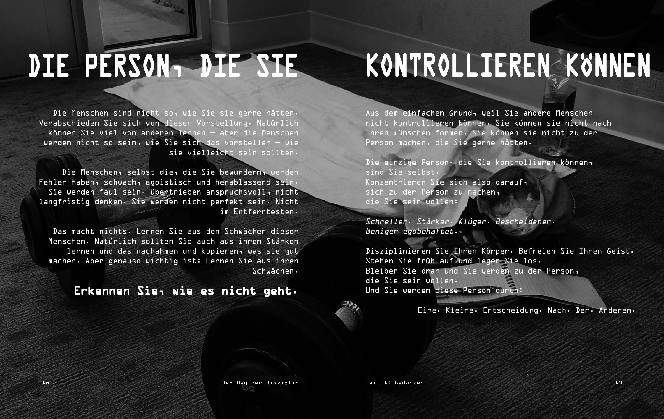 Beispielinhalt (Bild) Der Weg der Disziplin - Expanded Edition