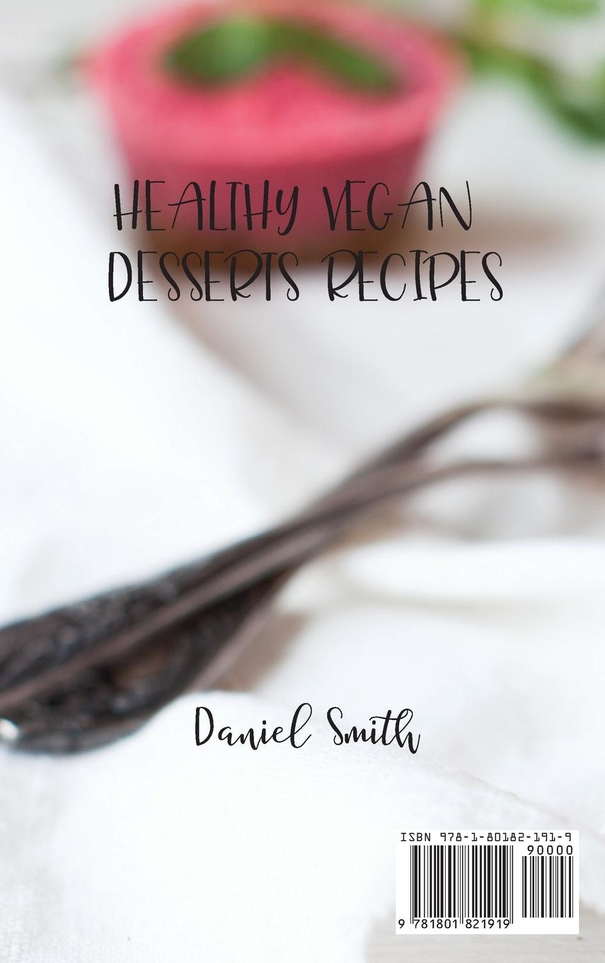 Rückseitencover HEALTHY VEGAN DESSERTS RECIPES