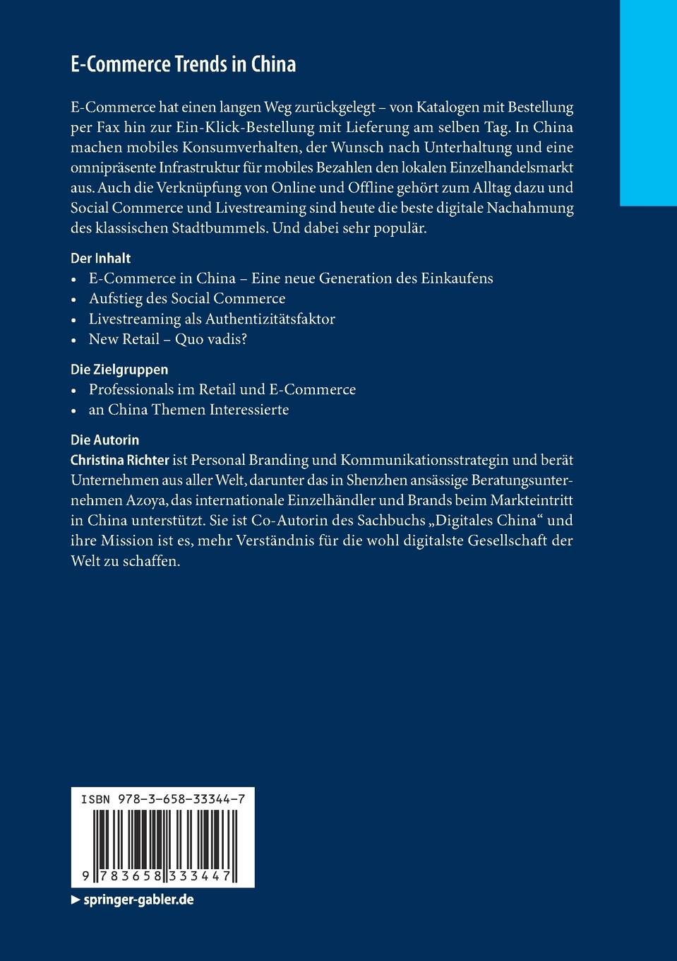 Rückseitencover E-Commerce Trends in China