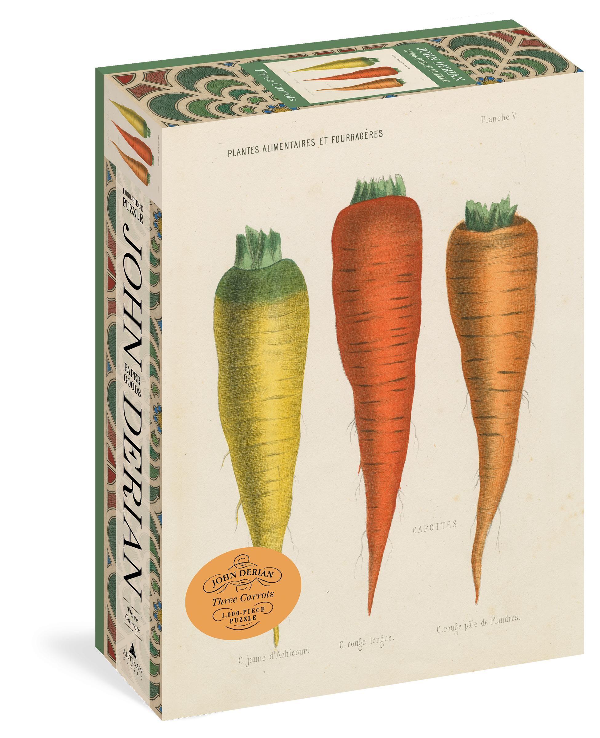 Vorderes Coverbild John Derian Paper Goods: Three Carrots 1,000-Piece Puzzle