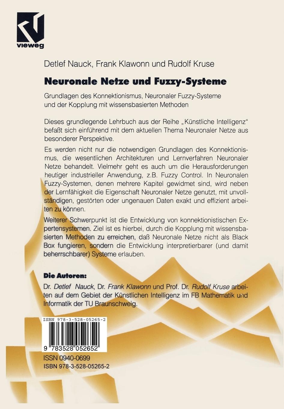 Rückseitencover Neuronale Netze und Fuzzy-Systeme