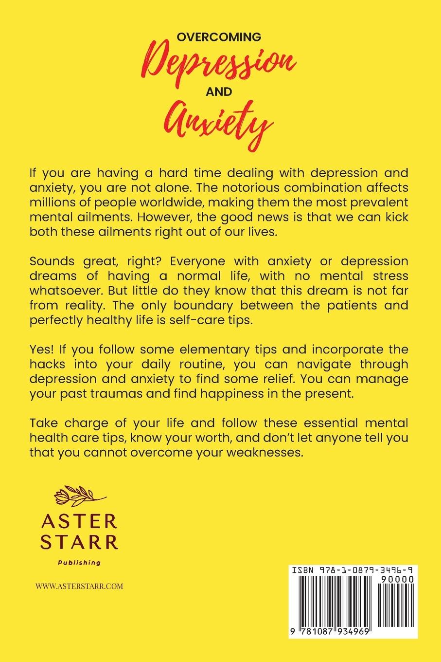 Rückseitencover Overcoming depression and anxiety