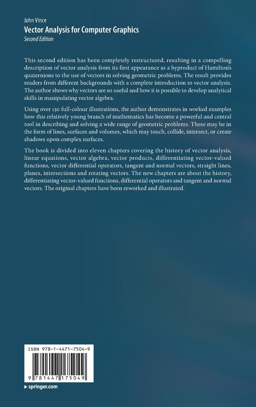 Rückseitencover Vector Analysis for Computer Graphics