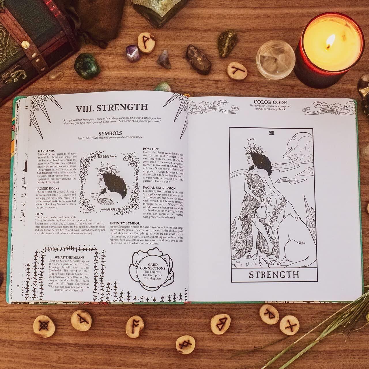 Beispielinhalt (Bild) Modern Witch Tarot Coloring Book