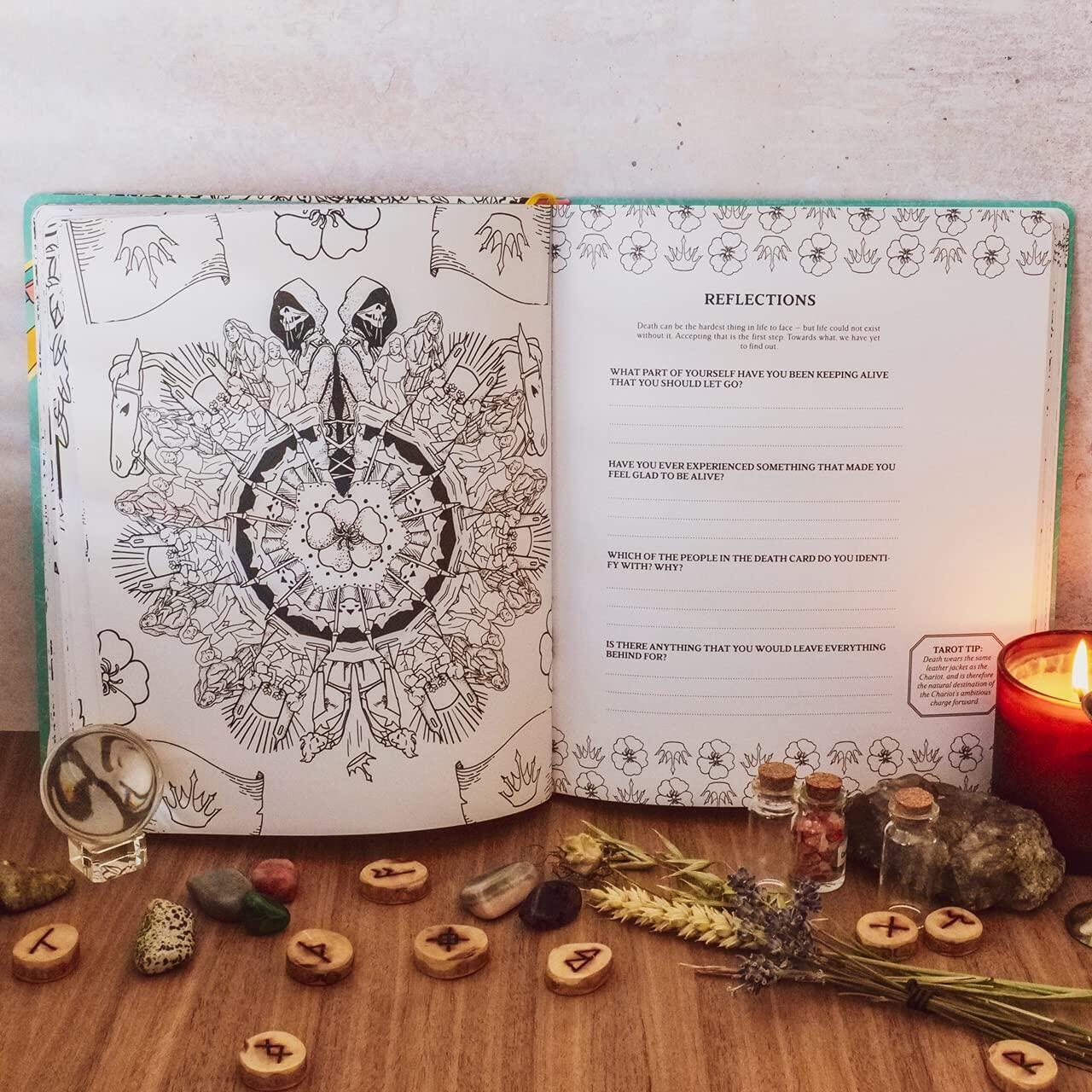 Beispielinhalt (Bild) Modern Witch Tarot Coloring Book