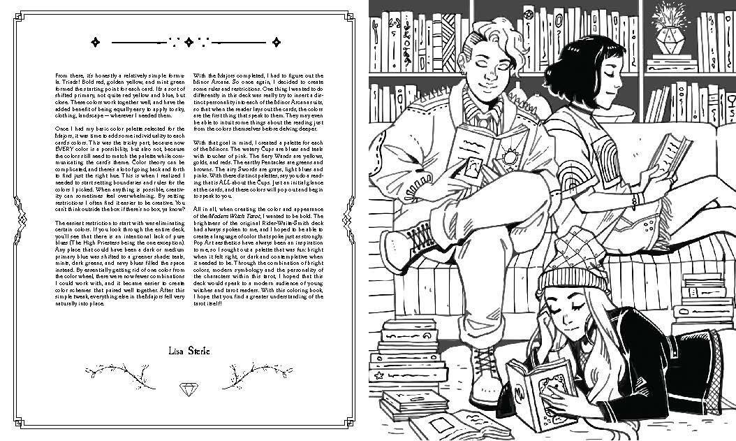 Beispielinhalt (Bild) Modern Witch Tarot Coloring Book