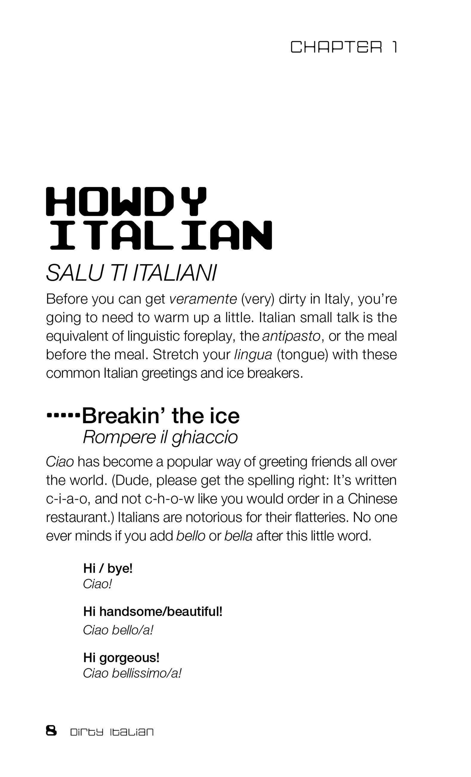 Beispielinhalt (Bild) Dirty Italian: Third Edition