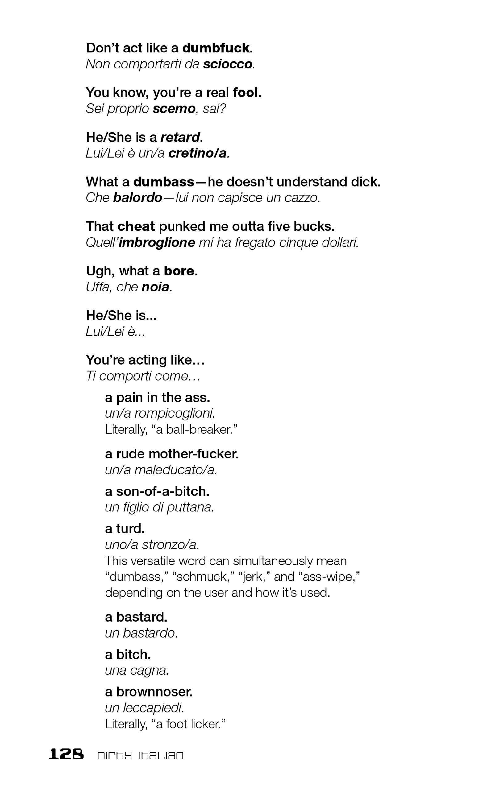 Beispielinhalt (Bild) Dirty Italian: Third Edition