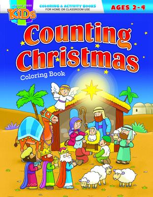 Vorderes Coverbild Coloring Activity Books - Christmas-2-4 - Counting Christmas
