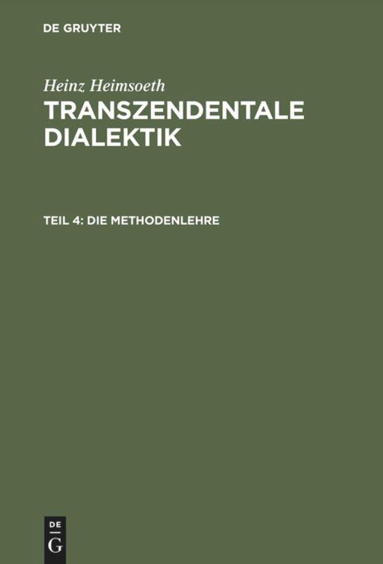 Vorderes Coverbild Die Methodenlehre