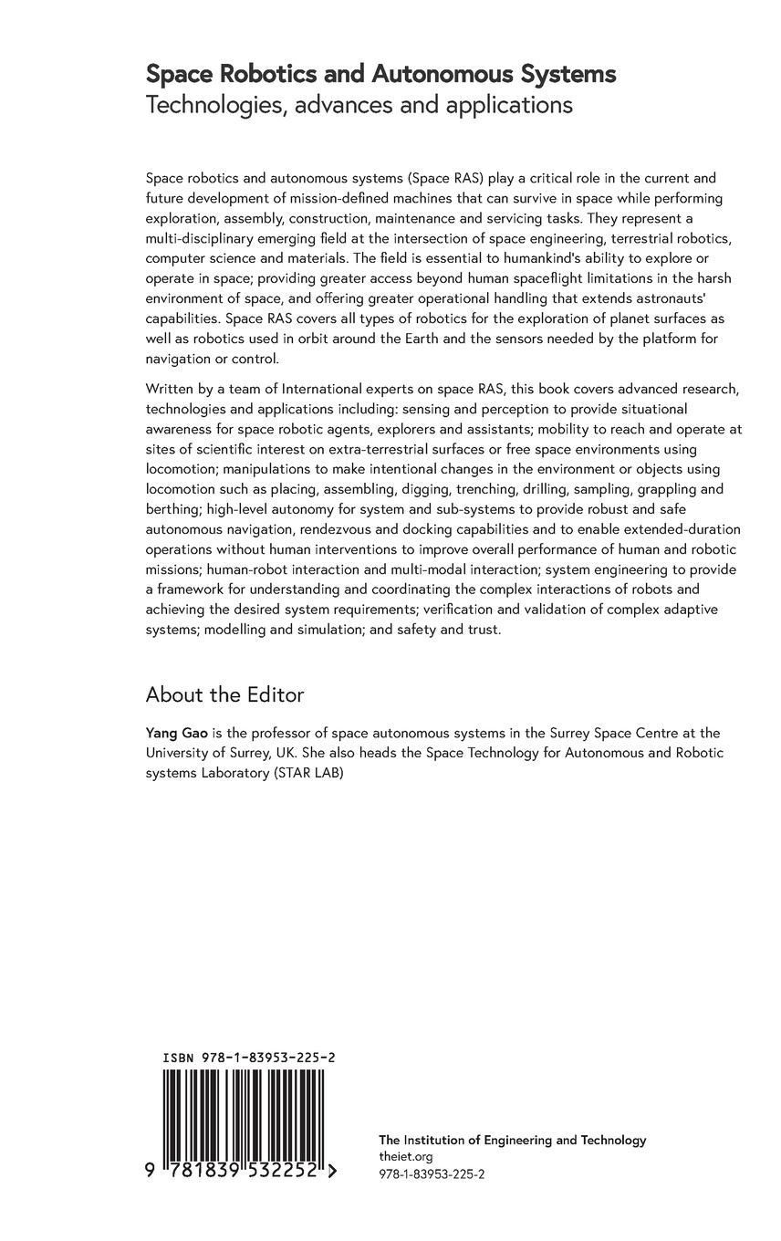 Rückseitencover Space Robotics and Autonomous Systems