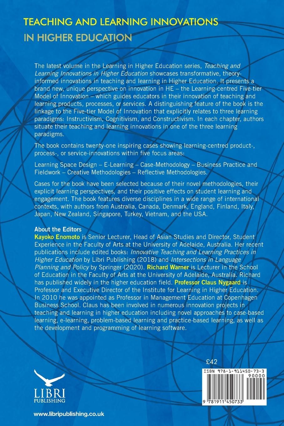 Rückseitencover Teaching and Learning Innovations in Higher Education